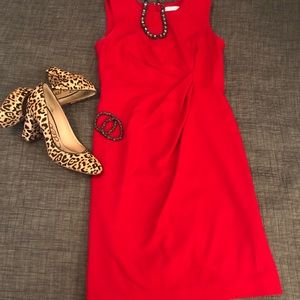 Calvin Klein Red strapless dress